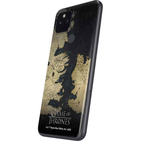 Game of Thrones: Westeros Map Google Pixel 4a 5G Skin